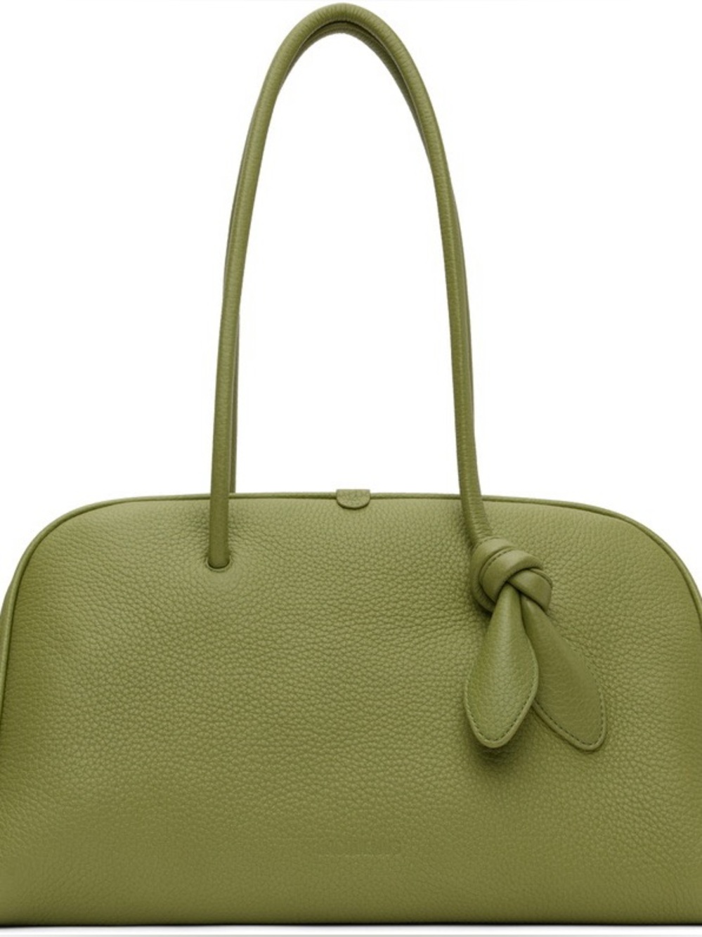 Olive Green Women's Leather Tote Bag